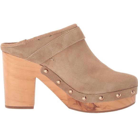 New Steve Madden Women Y2K Tan Hilde Suede Platform Mule Size 9 Tan Studded New - Picture 13 of 15
